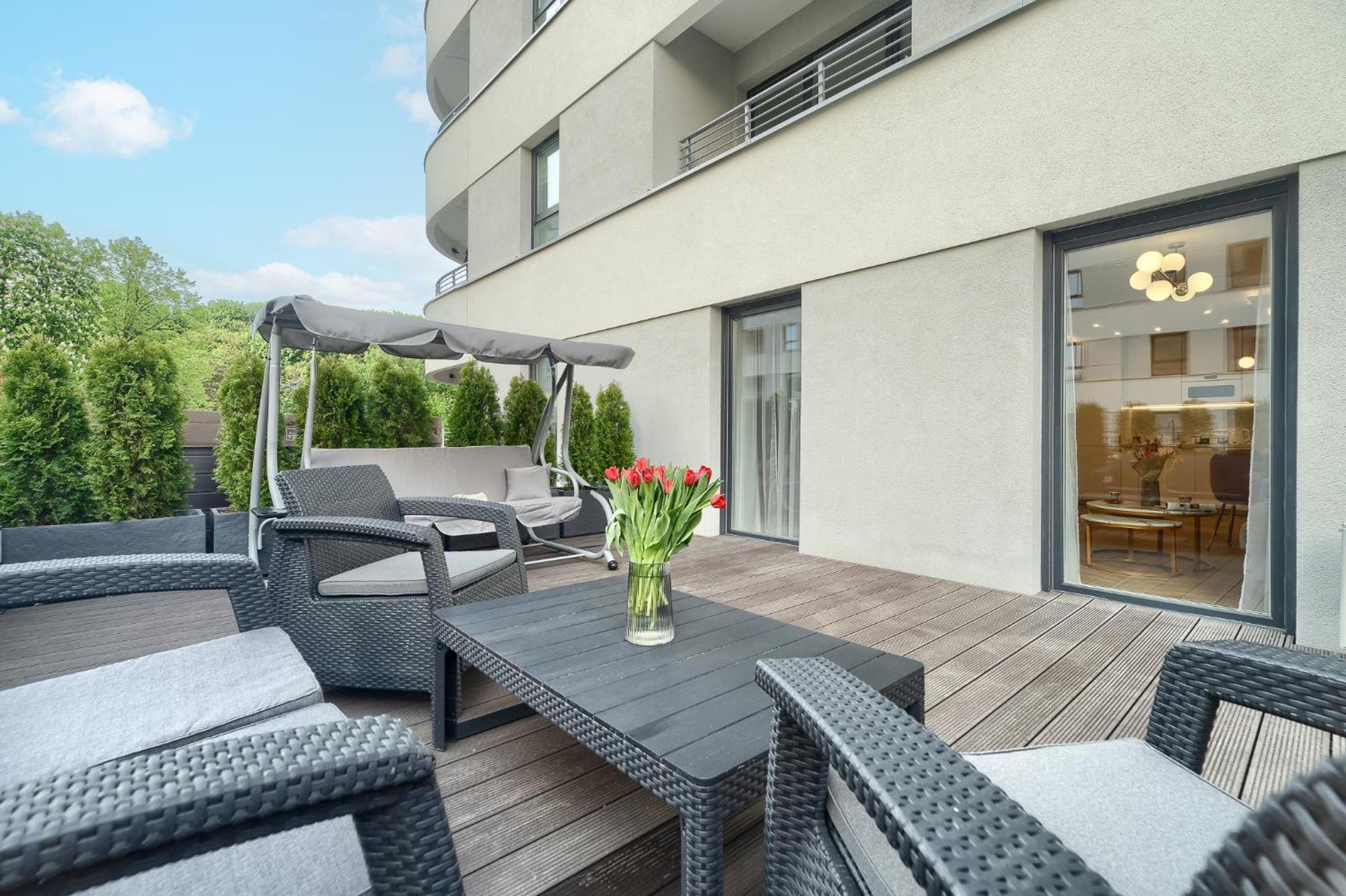 Apartments Ostsee Suntowers Taras Świnoujście Buitenkant foto
